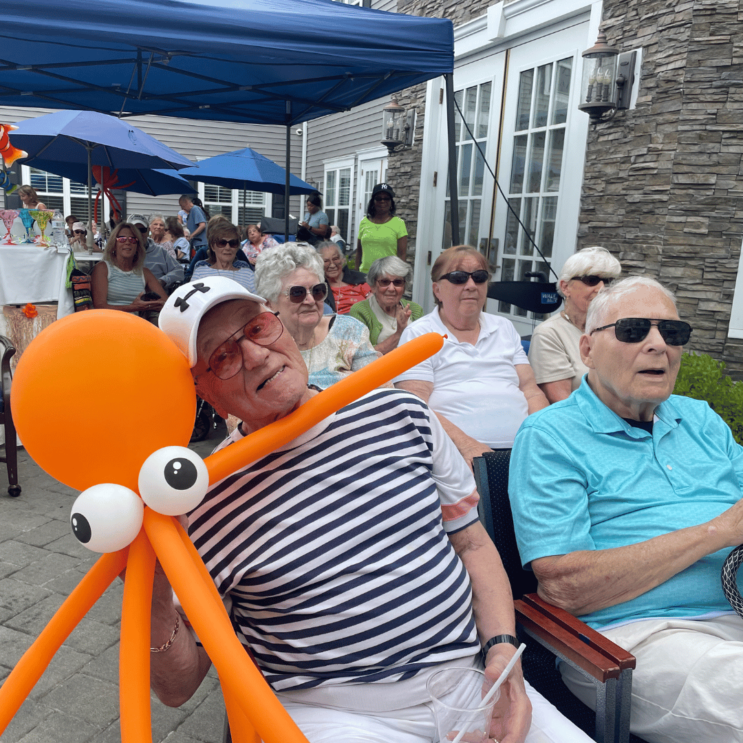 The Under the Sea theme featured octopus, sharks, and fish decor.