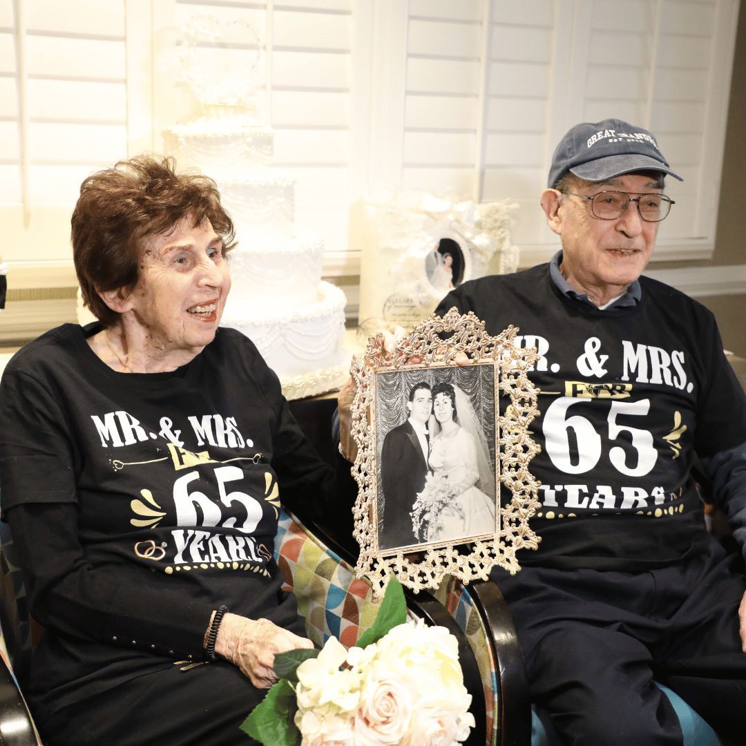 The Zirlins celebrated 65 years of marriage with a vow renewal on Valentine's Day