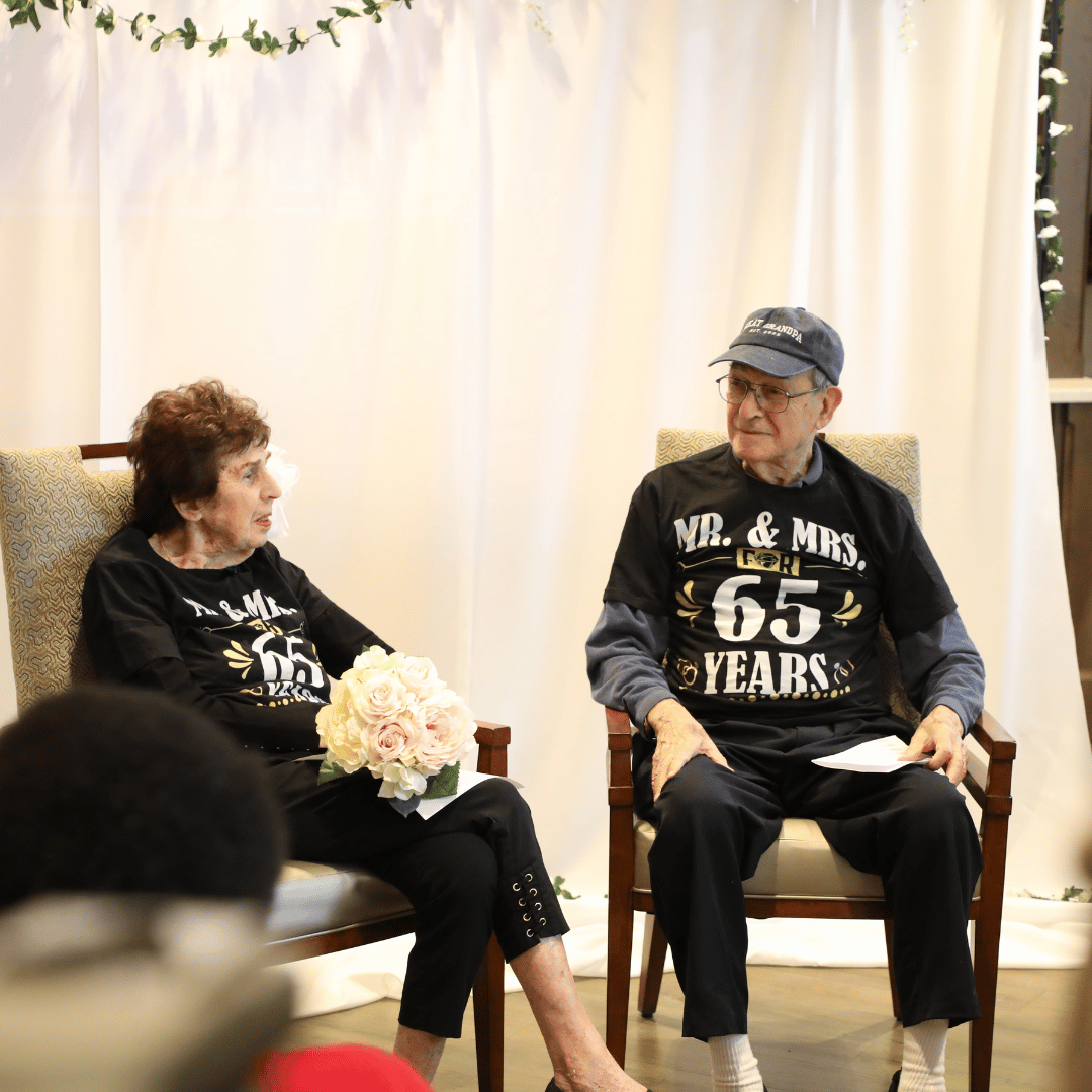Residents of The Bristal at East Meadow renewed their vows