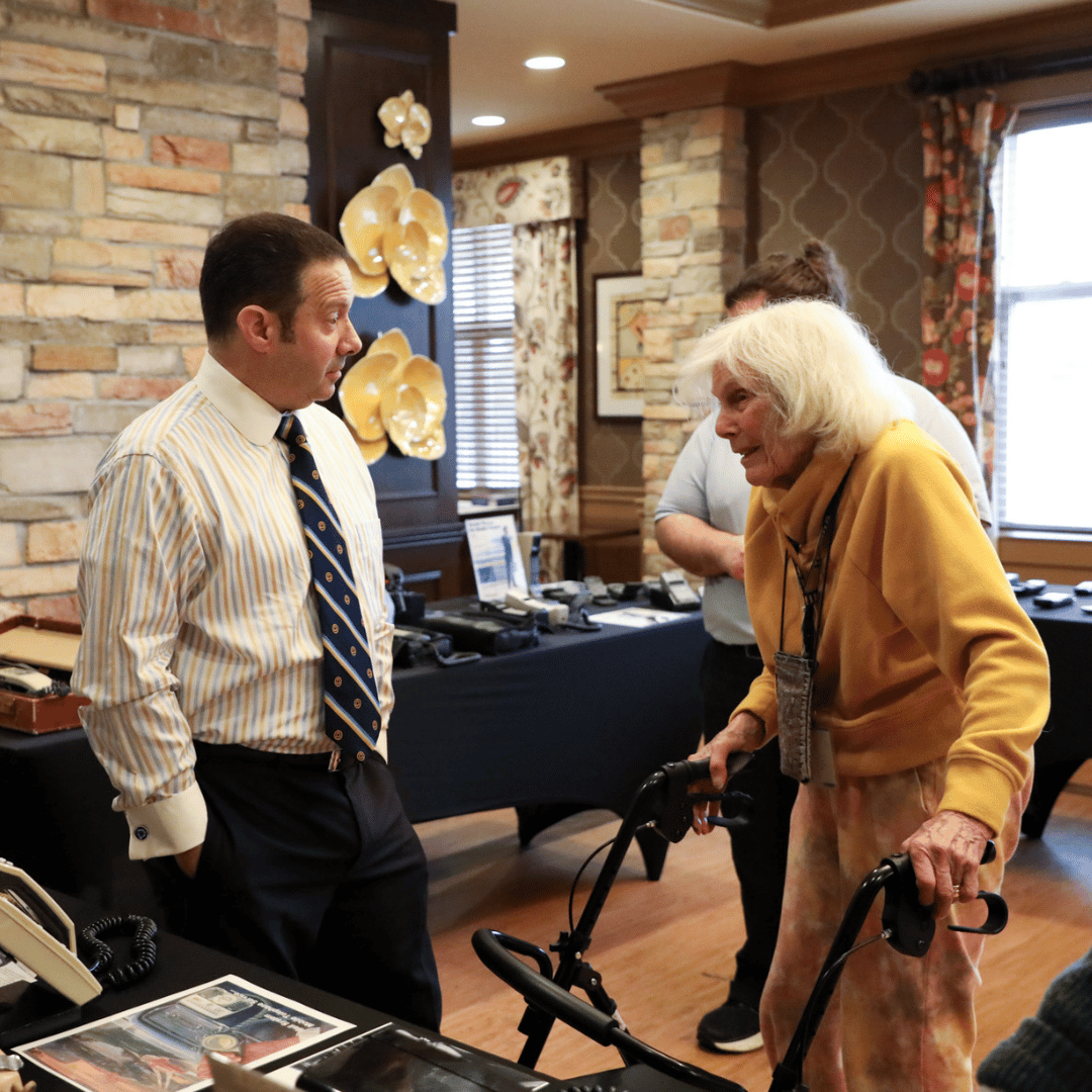 Resident of The Bristal Assisted Living at Lake Grove shares her story about mobile technology