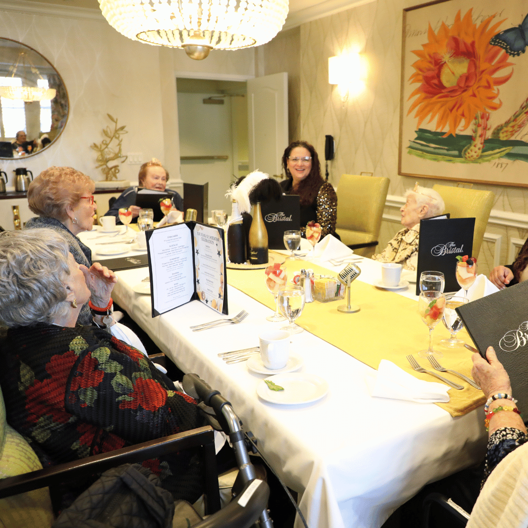 Seven centenarians were honored with a private dinner, sharing memories with one another and advice for a life well lived