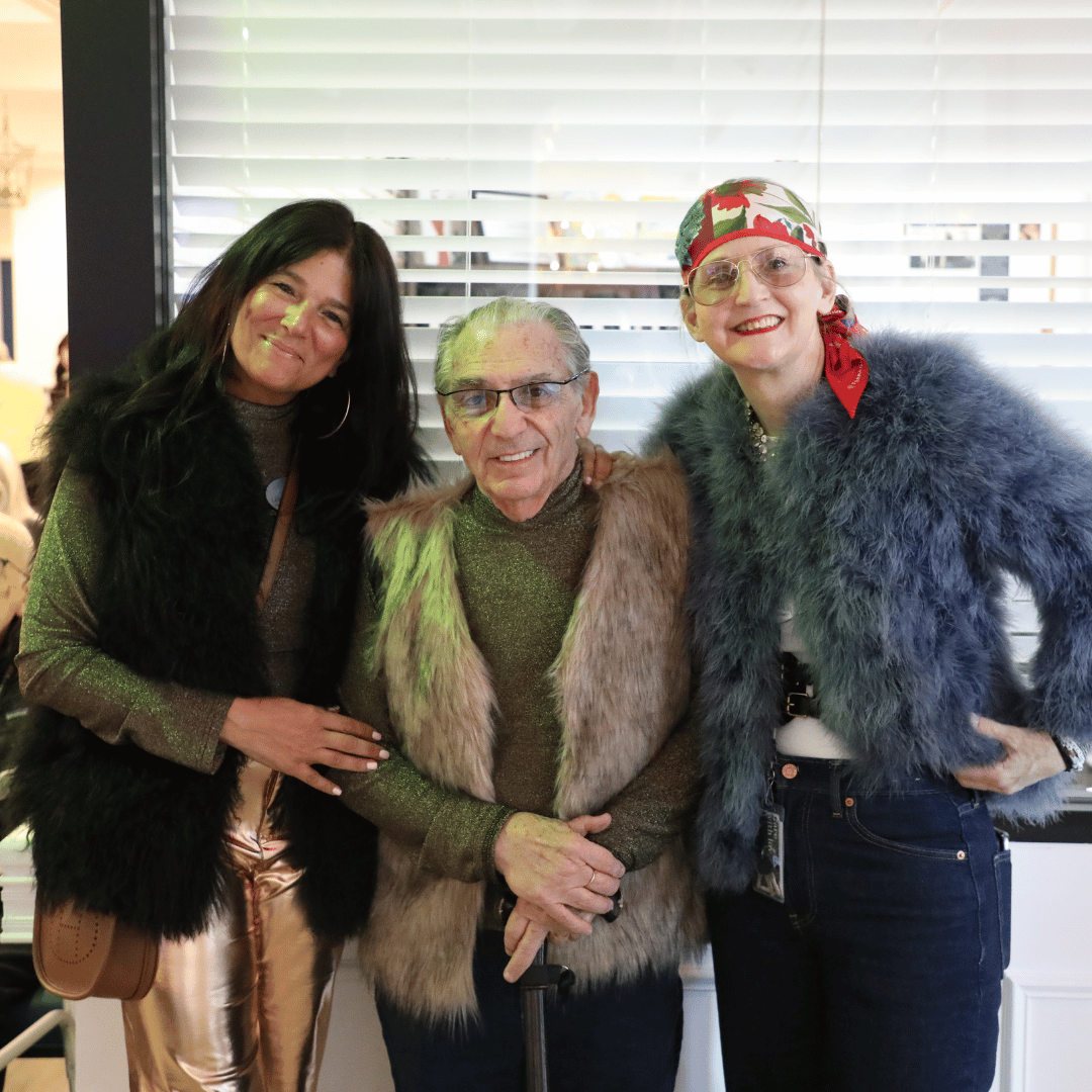 Fashionable attendeees of the immersive Studio 54 Event