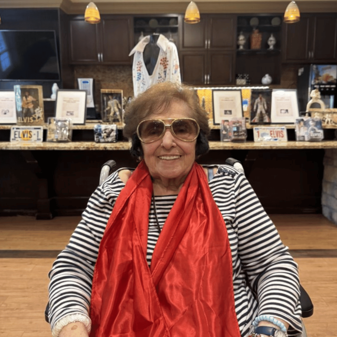 Residents of The Bristal Assisted LIving at Lake Grove enjoyed the immersive celebration of Elvis