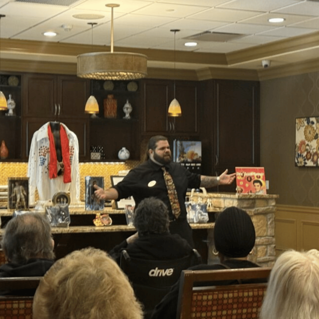 The Bristal at Lake Grove held an immersive celebration of Elvis