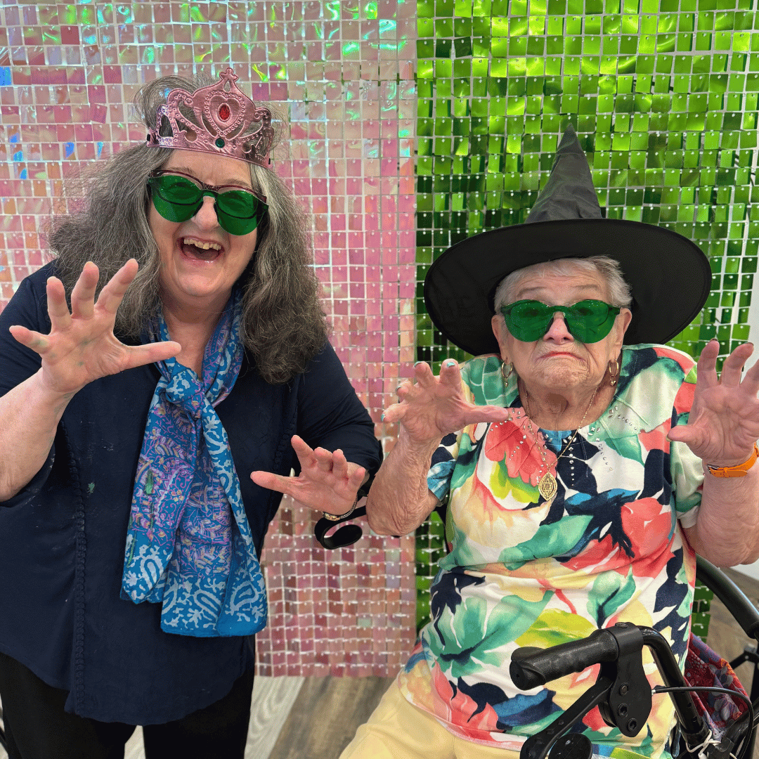 Resident got into the wonderfully wicked spirit at The Bristal at Englewood for the immersive program