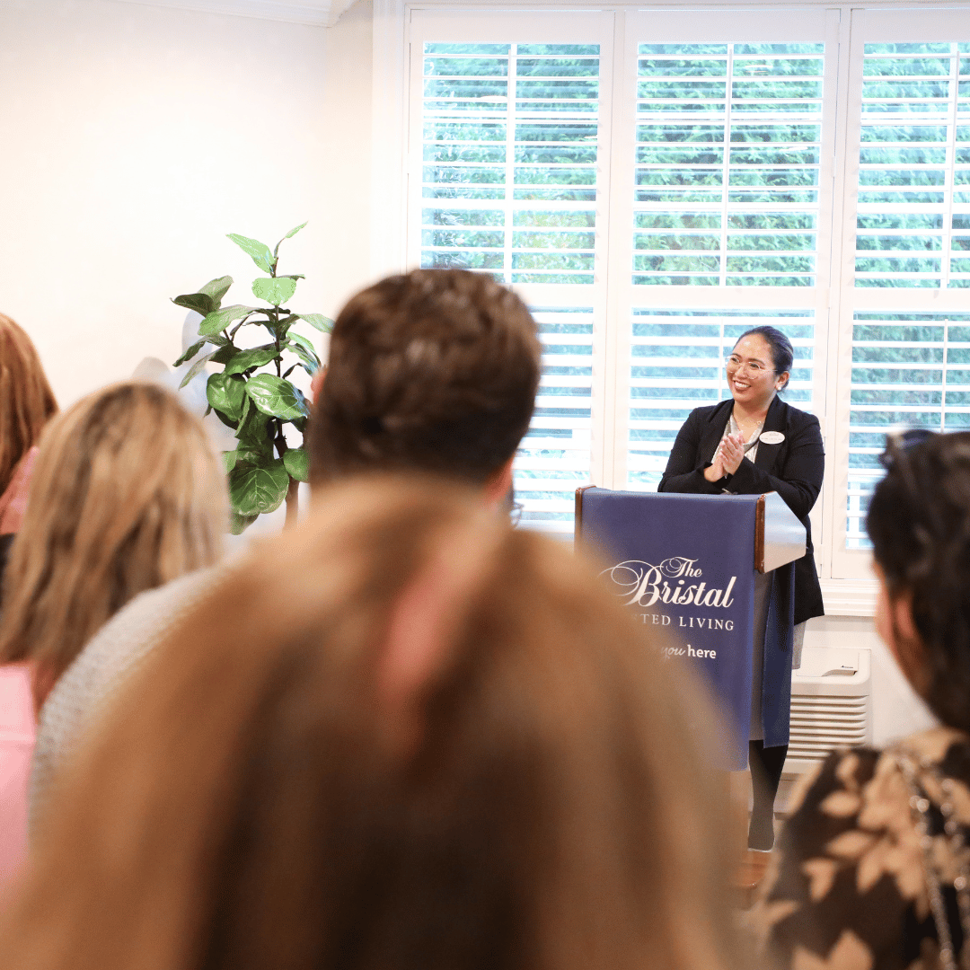 Executive Director of Woodcliff Lake Katrina Labuyen spoke about the growth of the assisted living community