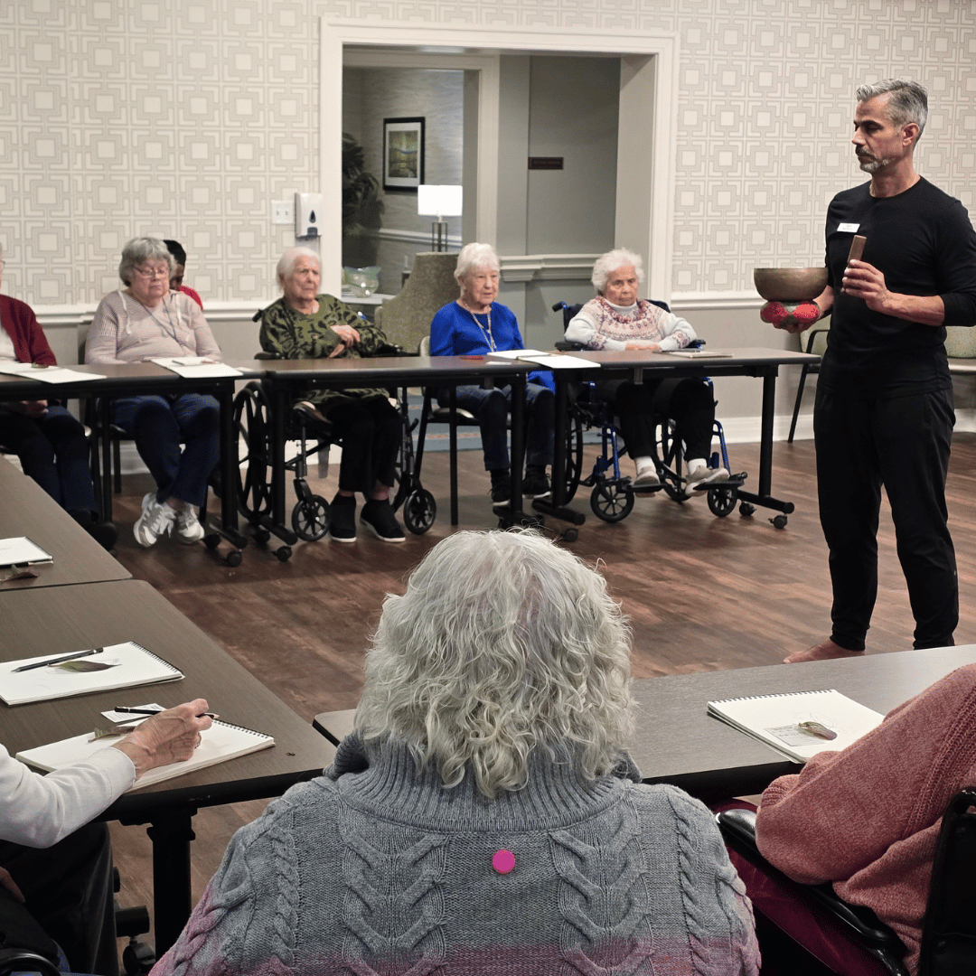Residents at The Bristal explore meditation in an exploratory and interactive experience