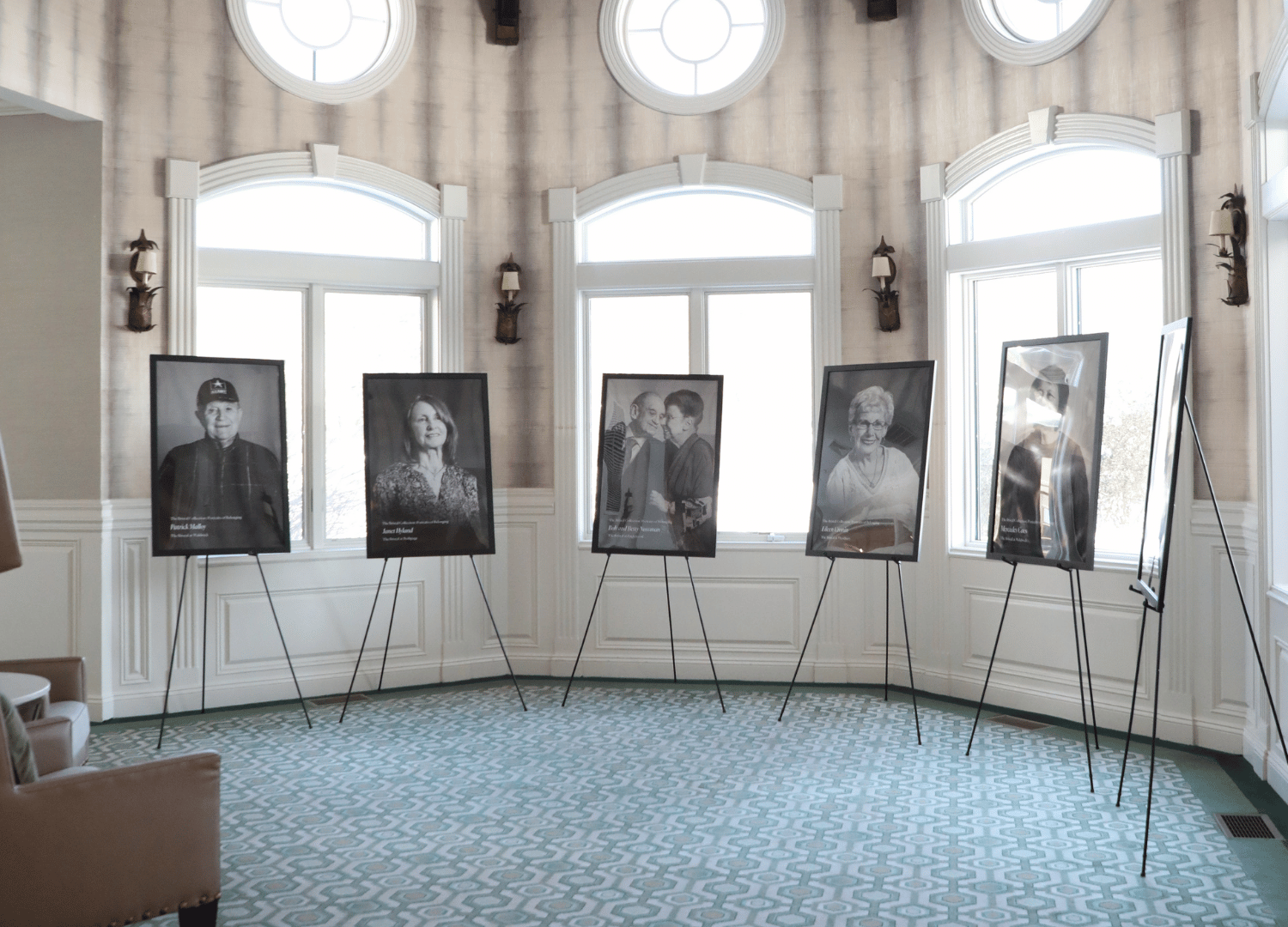 A gallery of residents from The Bristal on display at the 2026 Leadership Summit inspiring leaders